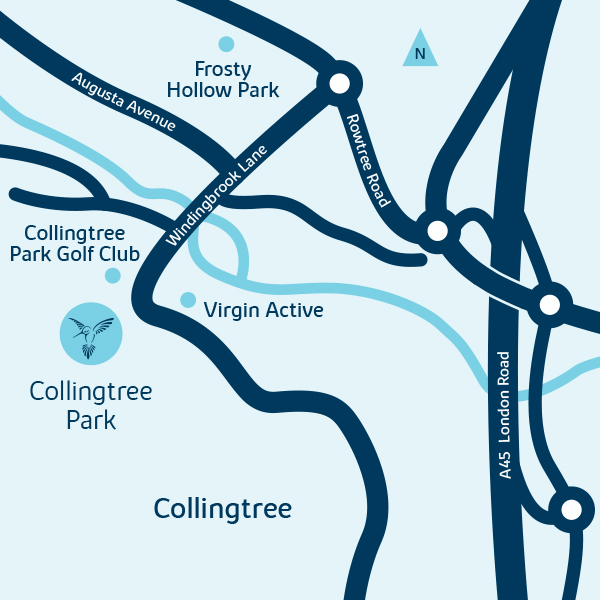Development map for collingtree park